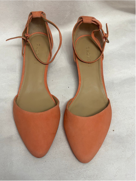 Talbots Shoes - Talbots salmon suede wedges